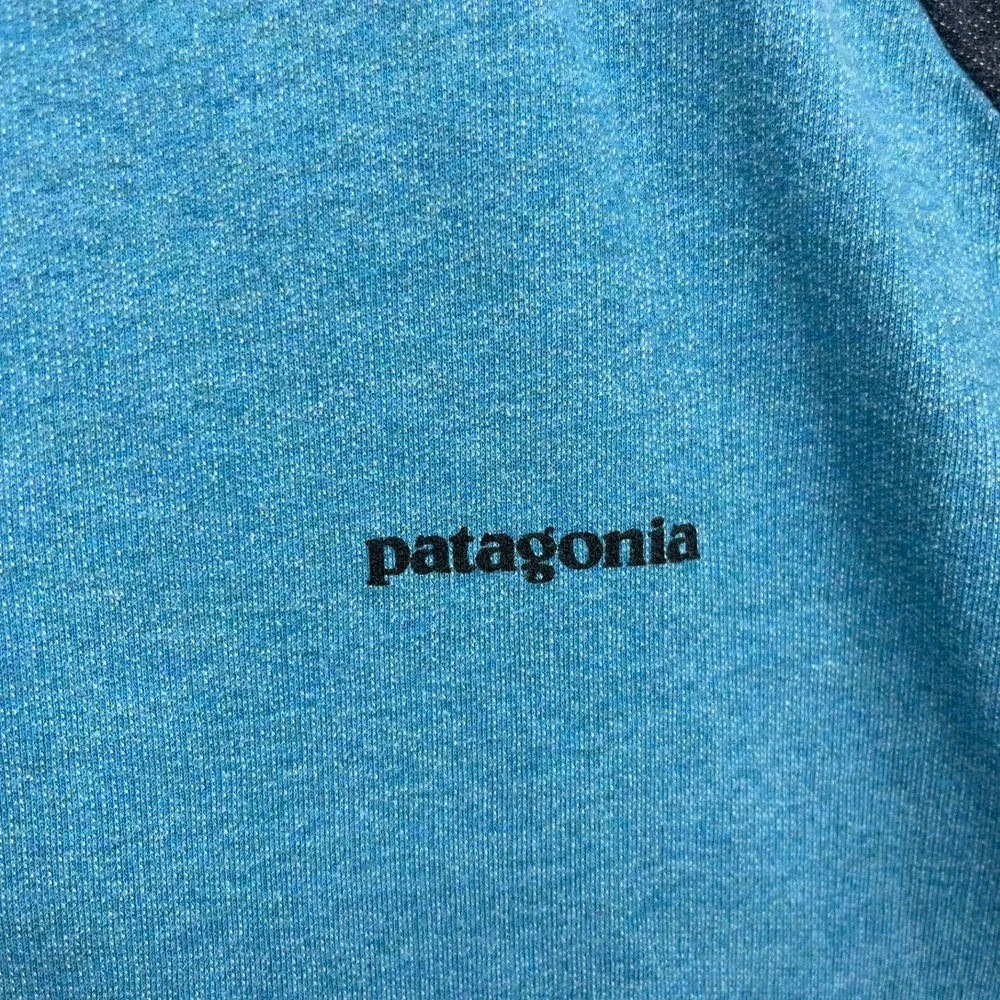 Patagonia Mens Blue Raglan Organic Cotton Fitz Roy Logo Sweatshirt STY39485 M